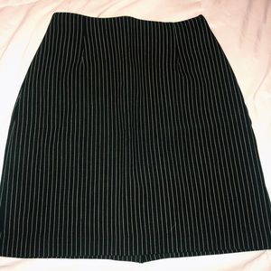 pinstripe pencil skirt